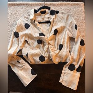 H&M cropped blouse